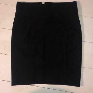 Black pencil skirt